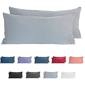 Komfortec Katoenen Kussenhoes Set - 40x80cm - Grijs Komfortec Katoenen Kussenhoes Set - 40x80cm - Grijs