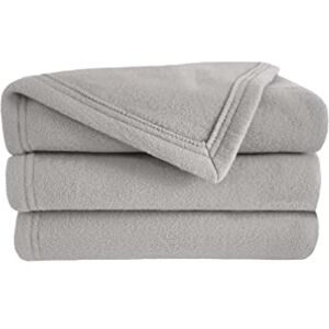 Poyet Motte polex fleece deken - polyester, staal, 220x180 cm Poyet Motte polex fleece deken - polyester, staal, 220x180 cm