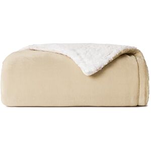 CASUAL LIVING 32597 Pluche omkeerbare sierdeken voor thuis en hotel, luxe premium collectie, machinewasbaar, onderhoudsvriendelijk, warme bankdekens, 127 x 152 cm, beige CASUAL LIVING 32597 Pluche omkeerbare sierdeken voor thuis en hotel, luxe premium collectie, machinewasbaar, onderhoudsvriendelijk, warme bankdekens, 127 x 152 cm, beige