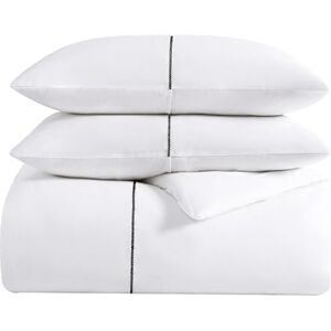 Vera Wang 100% katoen zacht, glad en zijdeachtig satijn, 3-delig, minimalistische en moderne stijl voor slaapkamerinrichting, zigzag wit/zwart, kingsize dekbedset Vera Wang 100% katoen zacht, glad en zijdeachtig satijn, 3-delig, minimalistische en moderne stijl voor slaapkamerinrichting, zigzag wit/zwart, kingsize dekbedset