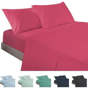 ECOMMERC3 3-delige beddengoedset voor bedden met een breedte van 135 cm, gemaakt in Spanje, beddengoed met hoeslaken, dekbedovertrek en 1 kussensloop, kersenrood, extra zacht en licht ECOMMERC3 3-delige beddengoedset voor bedden met een breedte van 135 cm, gemaakt in Spanje, beddengoed met hoeslaken, dekbedovertrek en 1 kussensloop, kersenrood, extra zacht en licht