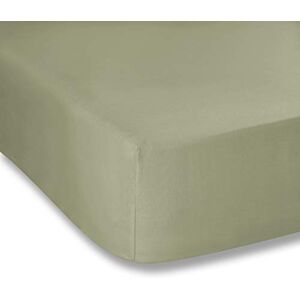 Bianca Plain Dyed Military Green, hoeslaken, 90 x 200 cm, 100% percale katoen, groen Bianca Plain Dyed Military Green, hoeslaken, 90 x 200 cm, 100% percale katoen, groen