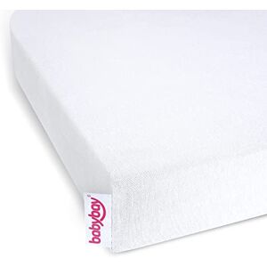 babybay Jersey hoeslaken Deluxe Organic Cotton geschikt voor model matras kinderbed ombouwset origineel, Maxi en Boxspring, wit babybay Jersey hoeslaken Deluxe Organic Cotton geschikt voor model matras kinderbed ombouwset origineel, Maxi en Boxspring, wit