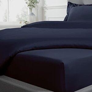 Sleepdown Hoeslaken 100% Satijnkatoen Zacht, Gezellig, 40 cm Extra Diep 300-Draadtelling Luxe Beddengoed Marineblauw Eenpersoons, 5056242826088 Sleepdown Hoeslaken 100% Satijnkatoen Zacht, Gezellig, 40 cm Extra Diep 300-Draadtelling Luxe Beddengoed Marineblauw Eenpersoons, 5056242826088