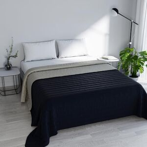 Italian Bed Linen MB HOME ITALY Elegant Zomer Deken Quilt, Donkerblauw/Lichtgrijs, 260x270 cm Italian Bed Linen MB HOME ITALY Elegant Zomer Deken Quilt, Donkerblauw/Lichtgrijs, 260x270 cm