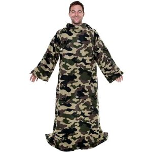 Snuggie De originele draagbare deken met mouwen, warm, gezellig, superzacht fleece, functionele deken met mouwen en zakken voor volwassenen, vrouwen, mannen, zoals te zien op tv camouflage Snuggie De originele draagbare deken met mouwen, warm, gezellig, superzacht fleece, functionele deken met mouwen en zakken voor volwassenen, vrouwen, mannen, zoals te zien op tv camouflage