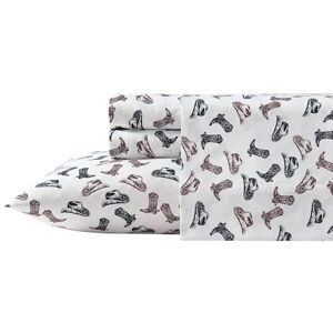 Wrangler Lakenset, ademend en kreukbestendig beddengoed, inclusief bijpassende sham en kussenslopen, westerse woondecoratie (laarzen N hoeden zwart, queen) Wrangler Lakenset, ademend en kreukbestendig beddengoed, inclusief bijpassende sham en kussenslopen, westerse woondecoratie (laarzen N hoeden zwart, queen)