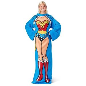 Northwest Wonder Woman Volwassen Silk Touch Comfortabele Gooi Deken met Mouwen, 48" x 71 Northwest Wonder Woman Volwassen Silk Touch Comfortabele Gooi Deken met Mouwen, 48" x 71