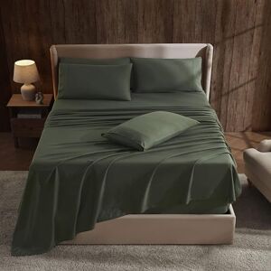 Hearth & Harbor Kingsize lakensets met extra hoge hoeken geschikt voor matras 45-61 cm diep extra hoge zakken 6-delige California Kingsize lakens met diepe zak olijfgroen Hearth & Harbor Kingsize lakensets met extra hoge hoeken geschikt voor matras 45-61 cm diep extra hoge zakken 6-delige California Kingsize lakens met diepe zak olijfgroen