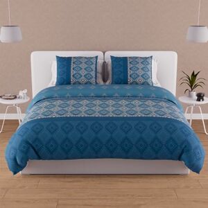 Soleil d'ocre Katoenen beddengoedset - Blauw, 240x220 cm, 57 draden Soleil d'ocre Katoenen beddengoedset - Blauw, 240x220 cm, 57 draden