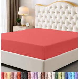 Utopia Bedding Tweepersoons hoeslaken, onderlaken, grote hoekhoogte, zachte microvezel, bestand tegen krimpen en vervagen, onderhoudsvriendelijk, 1 hoeslaken (koraal) Utopia Bedding Tweepersoons hoeslaken, onderlaken, grote hoekhoogte, zachte microvezel, bestand tegen krimpen en vervagen, onderhoudsvriendelijk, 1 hoeslaken (koraal)