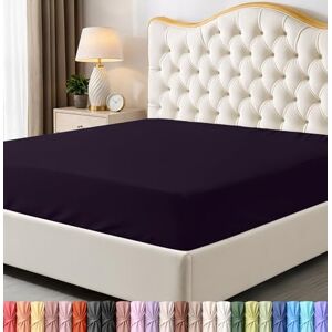 Utopia Bedding Kingsize hoeslaken onderlaken diepe zak zachte microvezel krimp- en vervagingsbestendig, onderhoudsvriendelijk alleen 1 hoeslaken (paars) Utopia Bedding Kingsize hoeslaken onderlaken diepe zak zachte microvezel krimp- en vervagingsbestendig, onderhoudsvriendelijk alleen 1 hoeslaken (paars)