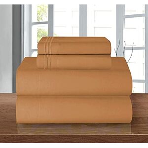 Elegant Comfort Luxe zacht 1500-draaddichtheid Egyptisch 4-delig laken Premium hotelkwaliteit kreuk- en vervagingsbestendige beddengoedset, diepe zak tot 40,6 cm, Twin XL, lichtbruin Elegant Comfort Luxe zacht 1500-draaddichtheid Egyptisch 4-delig laken Premium hotelkwaliteit kreuk- en vervagingsbestendige beddengoedset, diepe zak tot 40,6 cm, Twin XL, lichtbruin