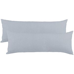 aqua-textil Classic Line kussensloop voor zijslapers, 40 x 200 cm, zilvergrijs katoenen kussensloop, ritssluiting aqua-textil Classic Line kussensloop voor zijslapers, 40 x 200 cm, zilvergrijs katoenen kussensloop, ritssluiting