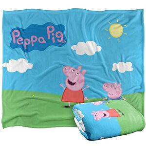 LOGOVISION Peppa Pig Kids Silky Touch Deken, 152 x 127 cm Peppa en George Sunny Day LOGOVISION Peppa Pig Kids Silky Touch Deken, 152 x 127 cm Peppa en George Sunny Day