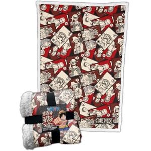 HÔMADICT Homadict Sherpa-deken, één stuk, 100 x 150 cm, zachte en warme fleecedeken, Team Luffy, hoge kwaliteit en comfortabel, officiële licentie HÔMADICT Homadict Sherpa-deken, één stuk, 100 x 150 cm, zachte en warme fleecedeken, Team Luffy, hoge kwaliteit en comfortabel, officiële licentie