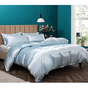 P Pothuiny 5 stuks satijnen dekbedovertrek volledig/queensize set, luxe zijdeachtig als babyblauw dekbedovertrek beddengoed set met ritssluiting, 1 dekbedovertrek + 4 kussenslopen (geen dekbed) P Pothuiny 5 stuks satijnen dekbedovertrek volledig/queensize set, luxe zijdeachtig als babyblauw dekbedovertrek beddengoed set met ritssluiting, 1 dekbedovertrek + 4 kussenslopen (geen dekbed)