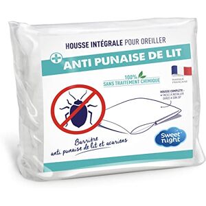 SWEET NIGHT - Kussenhoes 40x60 cm Anti bedwants en huisstofmijt Stil ritsje SWEET NIGHT - Kussenhoes 40x60 cm Anti bedwants en huisstofmijt Stil ritsje
