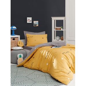 Nuit Des Rêves Single Quilt Cover Set (135 x 200 cm), geel, 65% katoen/35% polyester, machinewasbaar, 120 draden count, button en envelop sluiting, gezellig en stijlvol beddengoed Nuit Des Rêves Single Quilt Cover Set (135 x 200 cm), geel, 65% katoen/35% polyester, machinewasbaar, 120 draden count, button en envelop sluiting, gezellig en stijlvol beddengoed