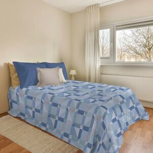 PENSIERI DELICATI Sprei 170 x 280 cm, voor eenpersoonsbed, 100% piqué-katoen, ideaal als sprei voor eenpersoonsbed, patroon Athene, lichtblauw, 100% Made in Italy PENSIERI DELICATI Sprei 170 x 280 cm, voor eenpersoonsbed, 100% piqué-katoen, ideaal als sprei voor eenpersoonsbed, patroon Athene, lichtblauw, 100% Made in Italy