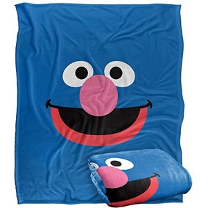 LOGOVISION Sesame Street Grover Face Officieel gelicenseerde Silky Touch Super Zachte Sprei Deken 152 x 127 cm LOGOVISION Sesame Street Grover Face Officieel gelicenseerde Silky Touch Super Zachte Sprei Deken 152 x 127 cm