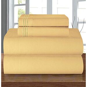 Elegant Comfort Luxe 1500 hoogwaardige microvezel 4-delige lakenset kreukbestendig, elastisch hoeslaken, diepe zak tot 40,6 cm, kingsize, camel-goud Elegant Comfort Luxe 1500 hoogwaardige microvezel 4-delige lakenset kreukbestendig, elastisch hoeslaken, diepe zak tot 40,6 cm, kingsize, camel-goud