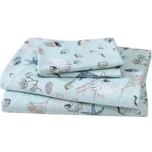 Beatrice Home Fashions Elite Thuis Producten MICSSFU449HTLCS Hotel Coastal Microfiber Print Sheet Sets, Volledig, Oceanside Sea Beatrice Home Fashions Elite Thuis Producten MICSSFU449HTLCS Hotel Coastal Microfiber Print Sheet Sets, Volledig, Oceanside Sea