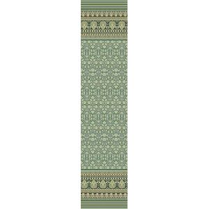 Bassetti Mira Foulard van 100% katoen in de kleur groen V1, afmetingen: 350x270 cm 9325947 Bassetti Mira Foulard van 100% katoen in de kleur groen V1, afmetingen: 350x270 cm 9325947