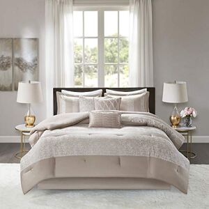 Madison Park 7-delige Chenille Jacquard Tastrooster Set, Polyester, Taupe, Queen Madison Park 7-delige Chenille Jacquard Tastrooster Set, Polyester, Taupe, Queen