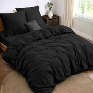 Dreamzie beddengoedset 160 x 200 4-delig dekbedovertrek 240x220 cm + hoeslaken 160 x 200 cm met 2 kussenslopen 65x65 cm 240x220 set 100 draden/cm² in microvezel Oeko-Tex Dreamzie beddengoedset 160 x 200 4-delig dekbedovertrek 240x220 cm + hoeslaken 160 x 200 cm met 2 kussenslopen 65x65 cm 240x220 set 100 draden/cm² in microvezel Oeko-Tex