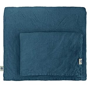 Linen & Cotton Zacht Beddengoed Set Alicia 100% Gewassen Linnen, Blauw (200 x 200 cm) Beddenset Dekbedovertrek Kussensloop Dubbel Bed Twin King Size Single Eenpersoons Tweepersoons Winter Zomer