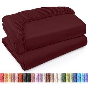 Utopia Bedding Eenpersoons XL hoeslaken, zachte geborstelde microvezel, grote hoekhoogte, bestand tegen krimpen en vervagen, onderhoudsvriendelijk, set van 2 onderlakens (Twin XL, bordeaux) Utopia Bedding Eenpersoons XL hoeslaken, zachte geborstelde microvezel, grote hoekhoogte, bestand tegen krimpen en vervagen, onderhoudsvriendelijk, set van 2 onderlakens (Twin XL, bordeaux)