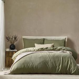 Yard Malton Stripe Dekbedovertrek - Bosgroen - King Yard Malton Stripe Dekbedovertrek - Bosgroen - King