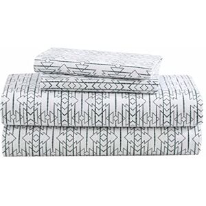 Eddie Bauer King Sheet Set, katoenen flanellen beddengoed set, geborsteld voor extra zachtheid, gezellige woondecoratie (Wildwood Green, koning) Eddie Bauer King Sheet Set, katoenen flanellen beddengoed set, geborsteld voor extra zachtheid, gezellige woondecoratie (Wildwood Green, koning)