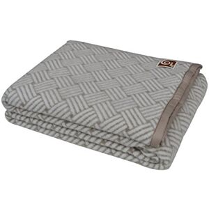 Toison d'Or Ananké deken Lambswool/Jacquard Taupe 210 x 240 cm Toison d'Or Ananké deken Lambswool/Jacquard Taupe 210 x 240 cm