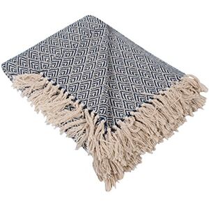 DII Katoen Woven, Nautisch Blauw, 50x60 DII Katoen Woven, Nautisch Blauw, 50x60