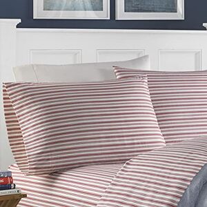 Nautica Rode Percale Beddengoed-Set - Katoen, Ademend, Diepe Matras Nautica Rode Percale Beddengoed-Set - Katoen, Ademend, Diepe Matras