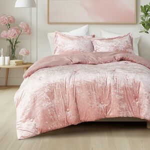 Comfort Spaces Juliette Luxe dekbed fluweel weelderig met knoop getuft ontwerp, moderne hoes voor alle seizoenen, gezellige beddengoedset, bijpassende sham, kingsize (264 x 229 cm), blush 3-delig Comfort Spaces Juliette Luxe dekbed fluweel weelderig met knoop getuft ontwerp, moderne hoes voor alle seizoenen, gezellige beddengoedset, bijpassende sham, kingsize (264 x 229 cm), blush 3-delig