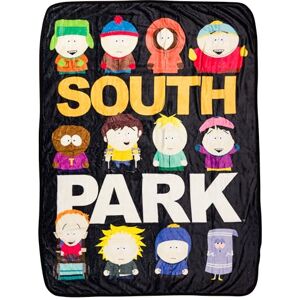 Silver Buffalo South Park Multi Character Gestapeld Logo 45" x 60" Flanel Raschel Throw Dye Sublimatie Silver Buffalo South Park Multi Character Gestapeld Logo 45" x 60" Flanel Raschel Throw Dye Sublimatie