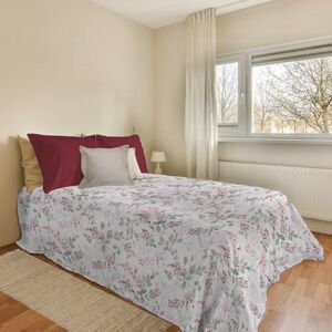 PENSIERI DELICATI Sprei 170 x 280 cm, voor eenpersoonsbed, 100% piqué-katoen, ideaal als sprei voor eenpersoonsbed, motief Victoria rood, 100% Made in Italy PENSIERI DELICATI Sprei 170 x 280 cm, voor eenpersoonsbed, 100% piqué-katoen, ideaal als sprei voor eenpersoonsbed, motief Victoria rood, 100% Made in Italy