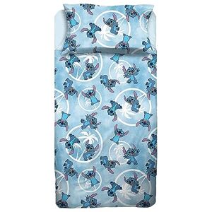Stitch Blauw Enkele Beddengoed - Beddengoed Stitch Blauw Enkele Beddengoed - Beddengoed