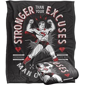 LOGOVISION Superman Silky Touch superzachte plaid 152 x 127 cm LOGOVISION Superman Silky Touch superzachte plaid 152 x 127 cm