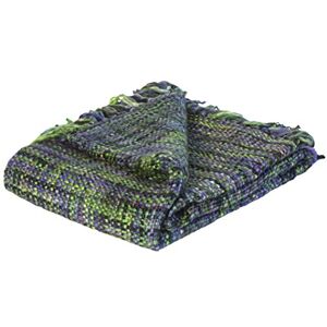 Jute & Co. Jute & co Zanzibar hoogwaardige deken stof handwerk, 100% acryl, groen, eenpersoonsbed, 150 x 125 x 0,5 cm Jute & Co. Jute & co Zanzibar hoogwaardige deken stof handwerk, 100% acryl, groen, eenpersoonsbed, 150 x 125 x 0,5 cm