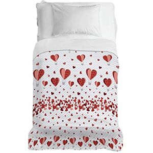 PENSIERI DELICATI Sprei, 220 x 280 cm, eenpersoonslaken 100% katoen, ideaal als meubeldeken, voor Frans bed, patroon heteluchtballon, 100% Made in Italy PENSIERI DELICATI Sprei, 220 x 280 cm, eenpersoonslaken 100% katoen, ideaal als meubeldeken, voor Frans bed, patroon heteluchtballon, 100% Made in Italy