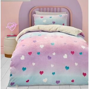 Bedlam Dekbedovertrek van teddyfleece met roze hartjes Eenpersoonsbeddengoed (140 x 200 cm) Zacht en gezellig fleece beddengoed voor eenpersoonsbedden Roze Ombre Dekbedovertrek voor meisjes - Bedlam Dekbedovertrek van teddyfleece met roze hartjes Eenpersoonsbeddengoed (140 x 200 cm) Zacht en gezellig fleece beddengoed voor eenpersoonsbedden Roze Ombre Dekbedovertrek voor meisjes -