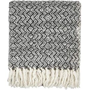 Bedeck Akihi geweven gooi, houtskool, 130x170 Bedeck Akihi geweven gooi, houtskool, 130x170