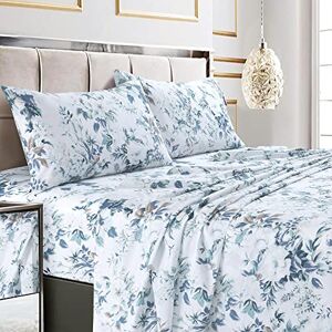 Tribeca Living Vernazza Blue/Multi Extra Deep Pocket Sheet Set - Beddengoed Tribeca Living Vernazza Blue/Multi Extra Deep Pocket Sheet Set - Beddengoed