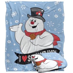 LOGOVISION FROSTY THE SNEEUWMAN Silky Touch superzachte plaid 152 x 127 cm LOGOVISION FROSTY THE SNEEUWMAN Silky Touch superzachte plaid 152 x 127 cm