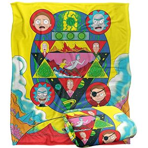 LOGOVISION RICK AND MORTY Silky Touch superzachte plaid 152 x 127 cm LOGOVISION RICK AND MORTY Silky Touch superzachte plaid 152 x 127 cm