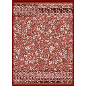 Bassetti Vicenza Plaid 100% katoen in de kleur rood R1, afmetingen: 270x250 cm 9326066 Bassetti Vicenza Plaid 100% katoen in de kleur rood R1, afmetingen: 270x250 cm 9326066